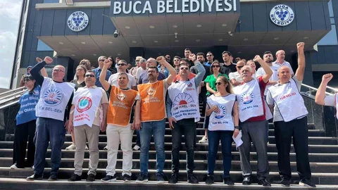 Buca Belediyesi'nde Memurlar Eylemde