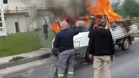 Eskişehir'de Yanan Kamyonet Olayı