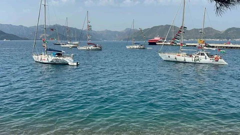 Marmaris'e Gelen Global Sumud Filosu