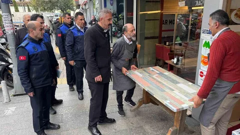 Kağıthane'de Kaldırım Denetimleri Sürüyor