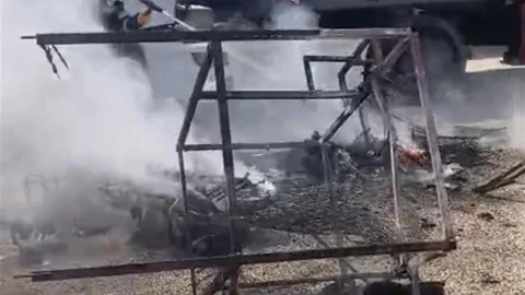 Osmaniye'de Elektrikli Motor Yangını