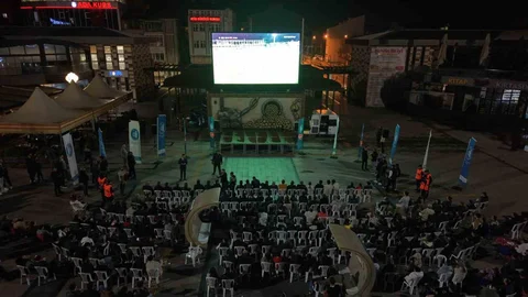 Çorum FK Taraftarları Maçı Dev Ekrandan İzledi
