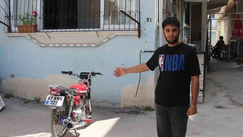 Adana'da Çalınan Motosikletin Peşine Düştü