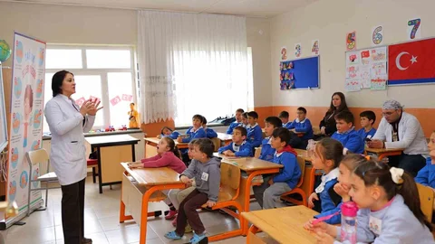 Bayburt'ta Öğrencilere Sağlık Eğitimi