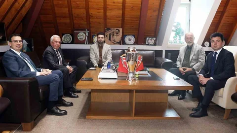 Bursa'da Bursaspor'a Tebrik Ziyareti