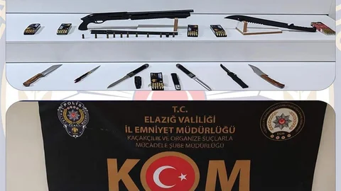 Elazığ'da Ruhsatsız Silah Operasyonu