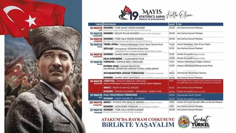 19 Mayıs Gençlik Etkinlikleri Atakum'da
