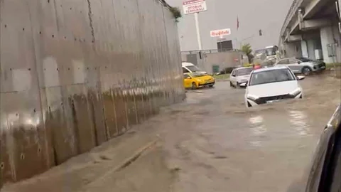Bolu'da Dolu ve Sağanak Yağış