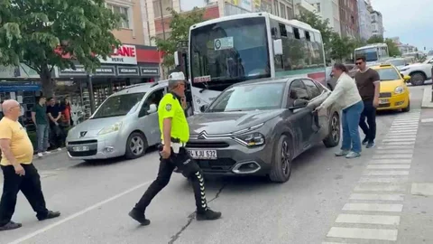 Çerkezköy'de Maddi Hasarlı Kaza Yaşandı
