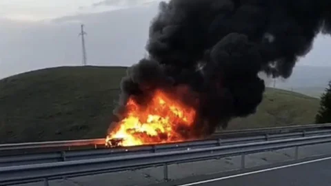 Elazığ'da Otomobil Yangını