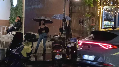 Tekirdağ'da Sağanak Yağış Etkili Oldu