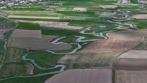Sivas'ta Menderes Dron ile Görüntülendi