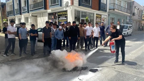 Yenipazar'da Yangın Tatbikatı Gerçekleşti