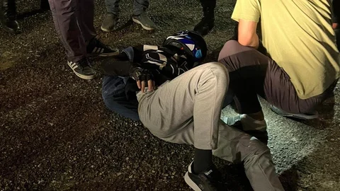 Adıyaman'da Motosiklet Devrildi