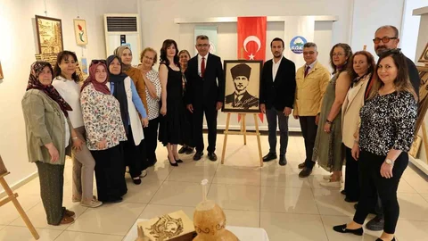Söke'de Ahşap Yakma Sergisi Açıldı