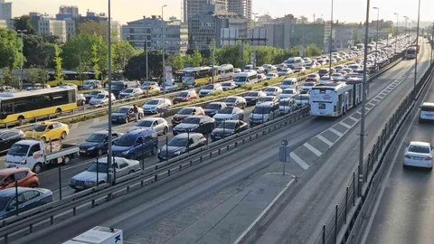 İstanbul'da Akşam Trafik Yoğunluğu