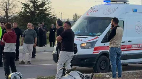 Konya'da Motosiklet Kazası