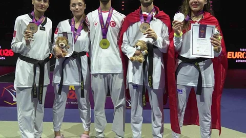 Milli Taekwondocular Münih'ten 5 Madalya ile Döndü