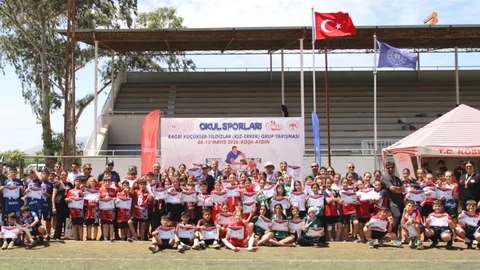 Köşk'te Ragbi Küçükler Yarışmaları Sonuçlandı