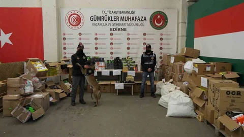 Kapıkule'de Milyonluk Kaçak Eşya Operasyonu
