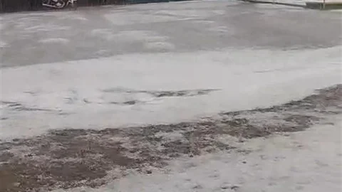Ayvacık'ta Dolu Yağışı Yaşandı