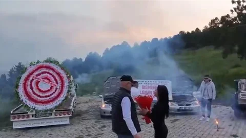 Kütahya'da Sıradışı Evlilik Teklifi