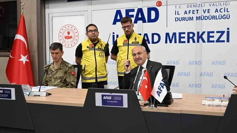 Denizli'de Deprem Tatbikatı Gerçekleştirildi