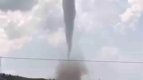 Çankırı'da Hortum Panik Yarattı