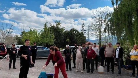 Korkuteli Devlet Hastanesinde Yangın Eğitimi