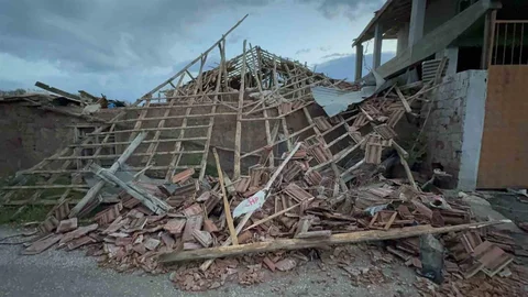 Çorum'da Hortum Nedeniyle Hasar Tespiti Yapıldı