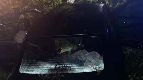 İnegöl'de Tarlaya Uçan Otomobilde 4 Yaralı