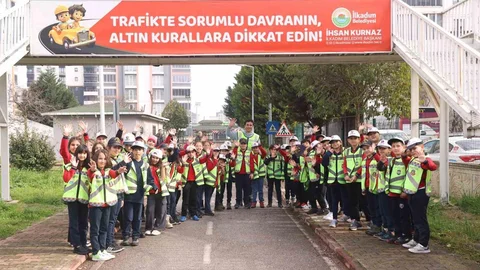 İlkadım'da Çocuklar Trafik Kurallarını Öğreniyor