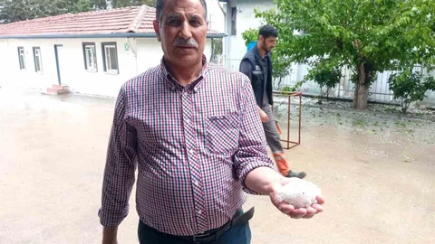 Malatya'da Dolu Yağışı Etkili Oldu
