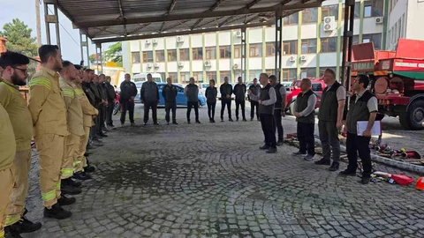 Zonguldak'ta Orman Yangını Eğitimi Sürüyor