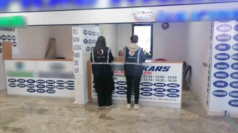 Kars'ta Otobüs Firmalarına Denetim Yapıldı
