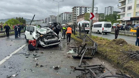 Rize'de Trafik Kazası: 1 Ölü, 7 Yaralı