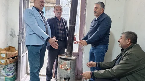Batman'da Mayıs Ortasında Soba Kuruldu