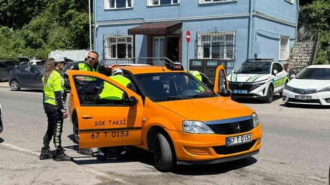 Zonguldak'ta Taksiyle Yakalandı