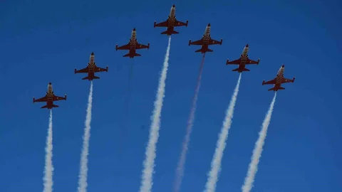 Türk Yıldızları'ndan Çorum'da Görsel Şölen