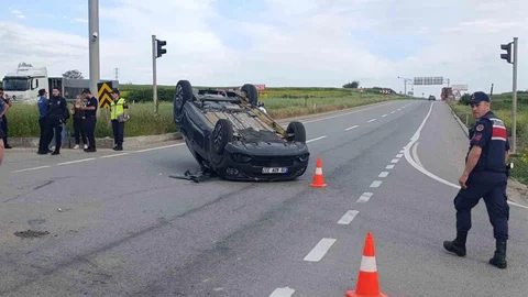 Tekirdağ’da Trafik Kazası: 1 Yaralı