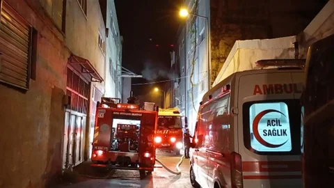 Bursa'da Tekstil Atölyesinde Yangın Çıktı