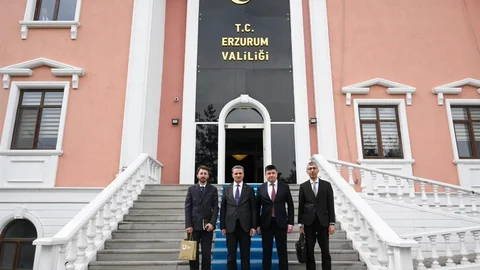Azerbaycan Başkonsolosu Erzurum'da Ziyaret Gerçekleştirdi