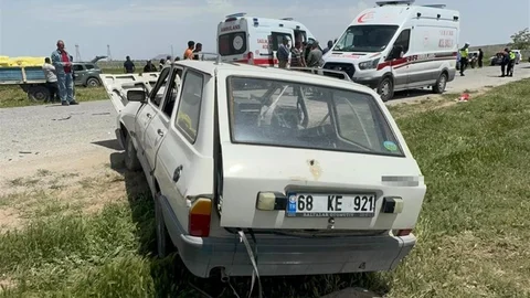 Karaman'da Trafik Kazası: 4 Yaralı