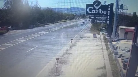 Elazığ'da Trafik Kazası Görüntülendi