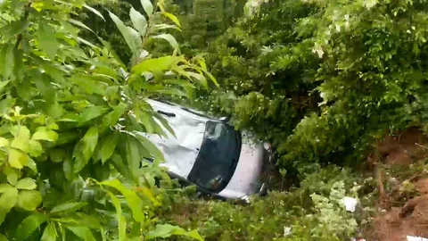 Sakarya'da Şarampole Uçan Araçta Yaralılar Var