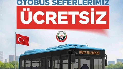 Tosya’da Ücretsiz Halk Otobüsü Duyurusu