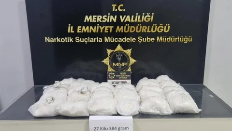 Mersin'de Metamfetamin Baskını