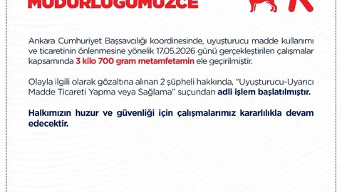Ankara'da Uyuşturucu Operasyonu Gerçekleşti
