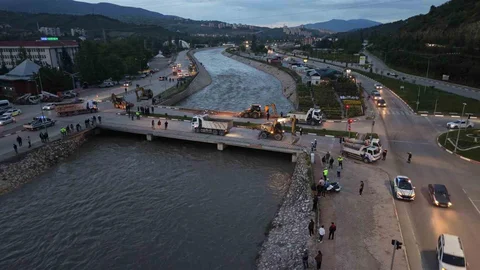 Tokat'ta Çedaş Köprüsü Yıkılıyor