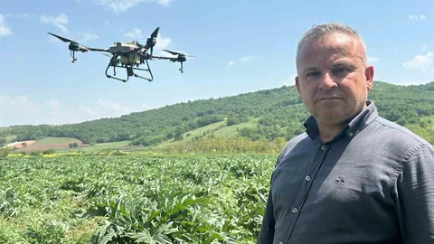 Kestel'de Çiftçilere Drone Desteği